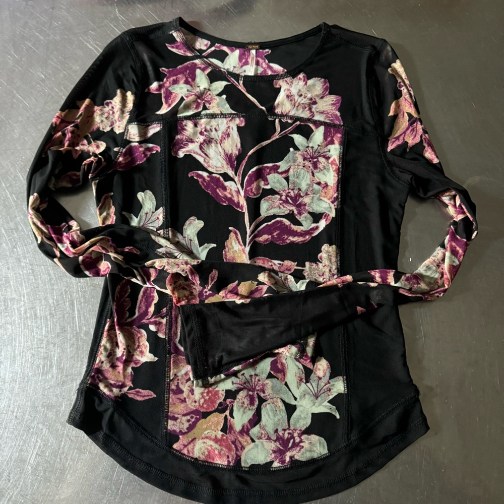 Free People Mesh Top
